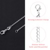 50 Pack Necklace Chains Bulk Silver Plated Cable Chain Pack