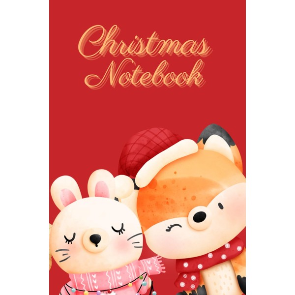 Christmas Notebook: Lined Notebook with Cute Christmas Characters Cover, perfect