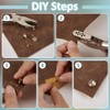 FINGERINSPIRE 280 Set 7 Sizes Clear Rhinestone Rivets 5/6/7/8/9/10/11 mm
