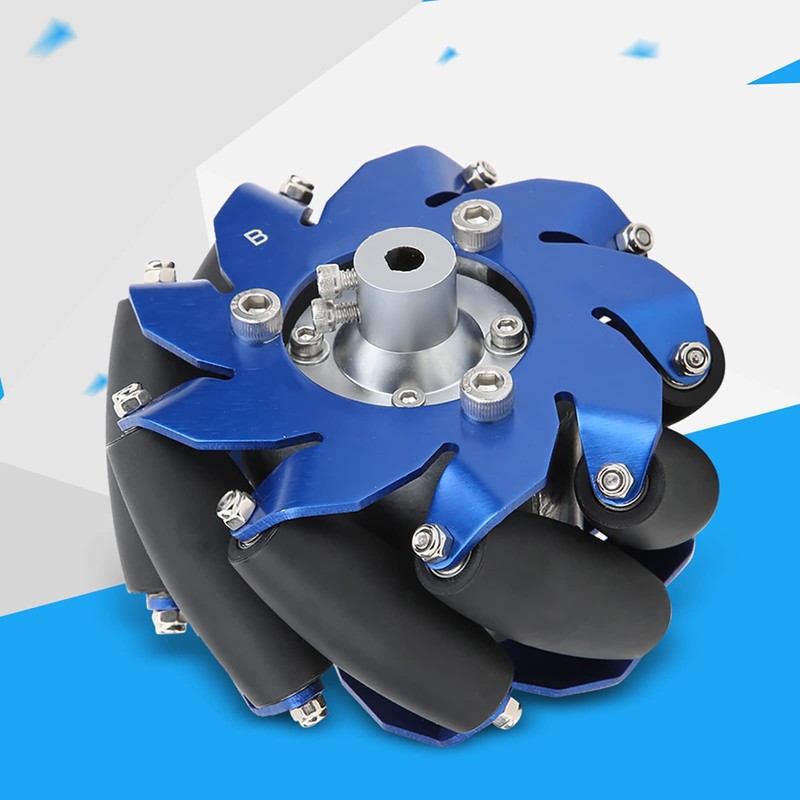 Fafeicy 4 inch Mecanum Wheel Left Wheel Aluminium with Wheel