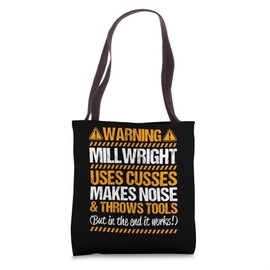 Millwright Industrial Mechanic Throws Tools Millwright Tote Bag