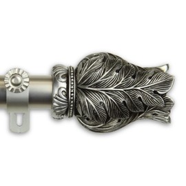 Rod Desyne 1" Verda Curtain Rod, 28-48", Satin Nickel