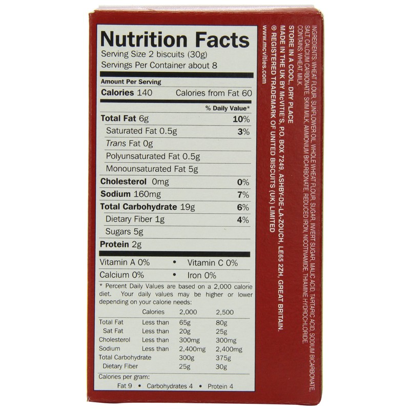 McVities Digestive Wheat Biscuits, 8.8 Ounce (Pack of 6)