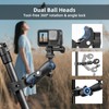 BRDRC Double Clamp Mount Umbrella Holder Camera Pole Bracket for