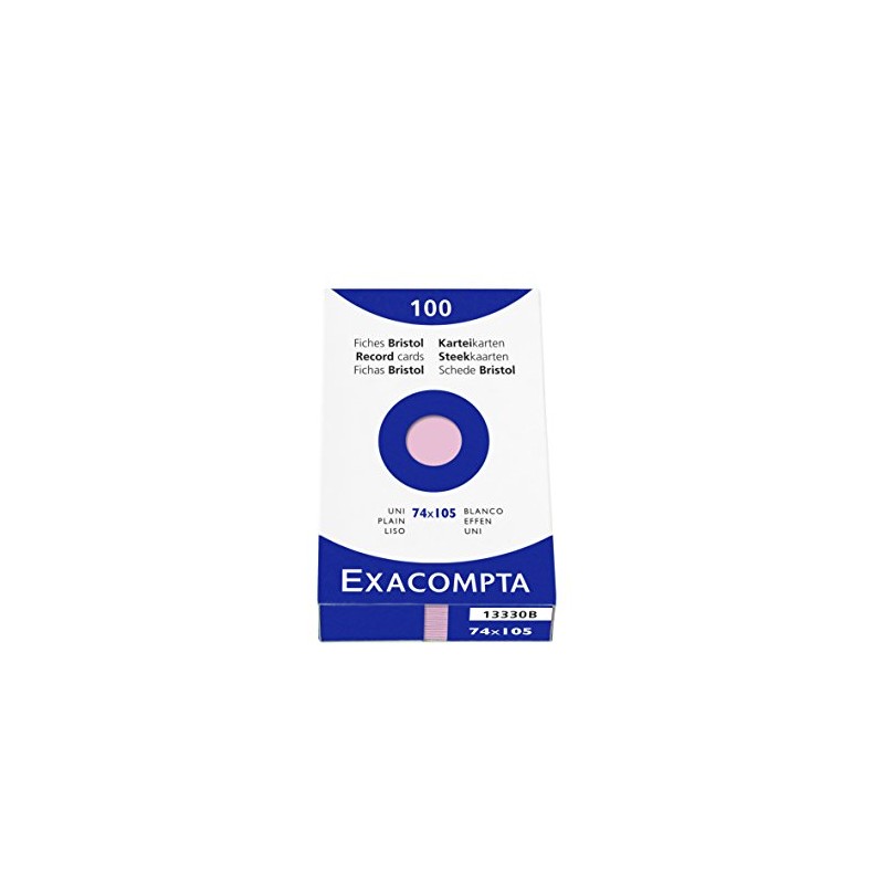 Exacompta - Ref 13330B - Bristol Plain Record Card (Pack