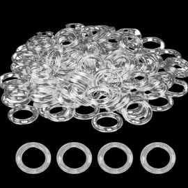 100 Pack Clear Roman Blind Rings for Window Curtain Plastic O-Rings for DIY Shades Blinds Shower Curtain Accessories