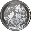 Creative Converting 18 Count Silver Anniversary Paper Lunch Plates, 7",