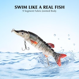 CREECHWA Pike bait, fishing lure, trout perch bait, wobbler pike, moves like a real fish, fishing accessories