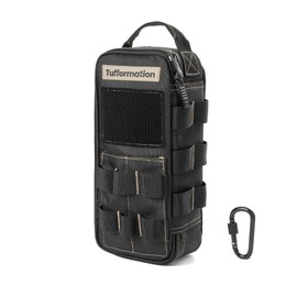 Tufformation Heavy Duty Small Tool Bag Pouch Portable Utility Organizer Case with Zipper Handle. Perfect for EDC, Motorcycle, Road Bike, Electricians & More