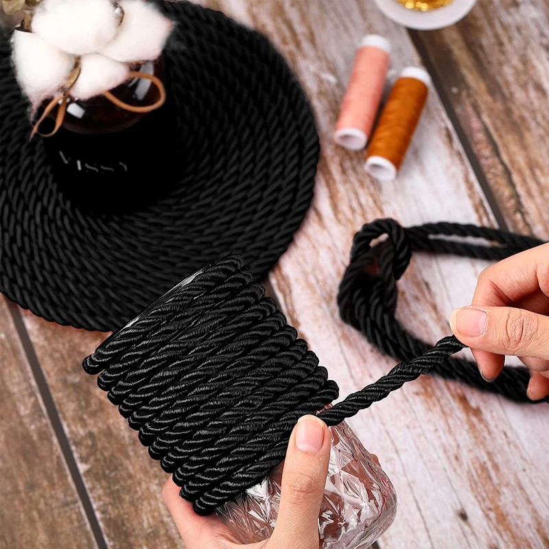 CRAFTCURL Nylon Twisted Rope - Durable & Slightly Shiny Design