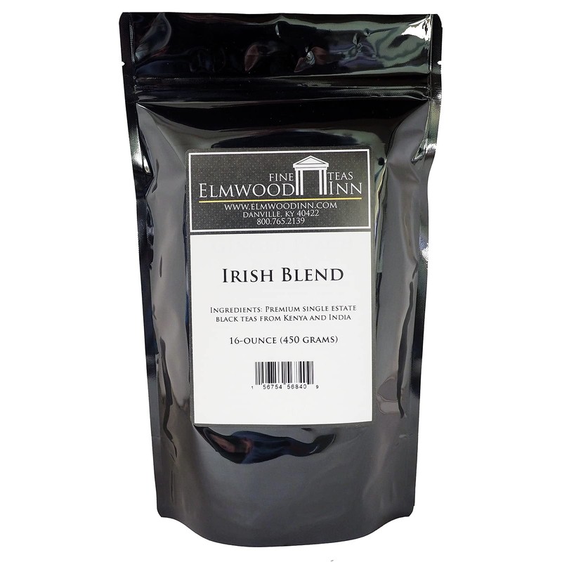 Elmwood Inn Fine Teas Irish Blend Black Tea, 16-Ounce Pouches