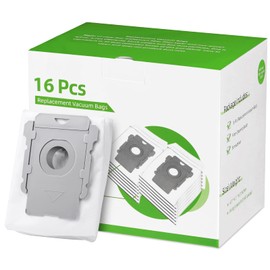 Rowhalf 16 Pack Vacuum Bags, Effective Dust Filtration, Compatible with iRobot Roomba Bags i & s & j Series, Replacement for i3+, i4+, i6+, i7, i7+(7550) j7, j7+i8+, s9+ Automatic Dirt Disposal Bags