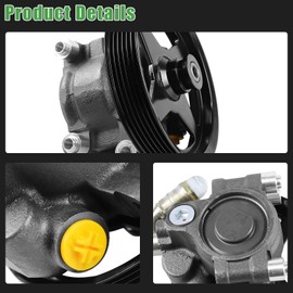 Power Steering Pump for Ford Expedition 2003-2006 & for Ford F150 2004-2008 & for Lincoln Mark LT 2006-2008 & for Navigator 2003-2006 4.2L 4.6L 5.4L Replace 20-312P1 N7120122A1