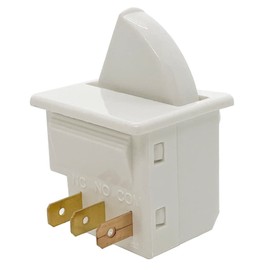 2Pcs Refrigerator Door Light Switch 3Pin Momentary Fridge Switch Compatible with GE, Whirlpool, LG, Kenmore, Maytag, Amana, Crosley, KitchenAid, Magic Chef Freezer Light Switch 1NC 1NO AC 250V 2.5A