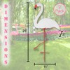 White Flamingo Yard Decorations Pack of 2 Flamingo Decor Ornaments