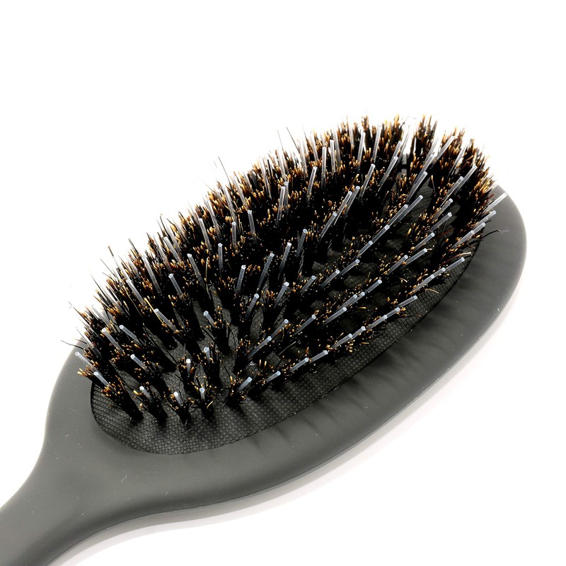 Flair Brush Boar Bristle Hair Brush with Soft Touch Handle,