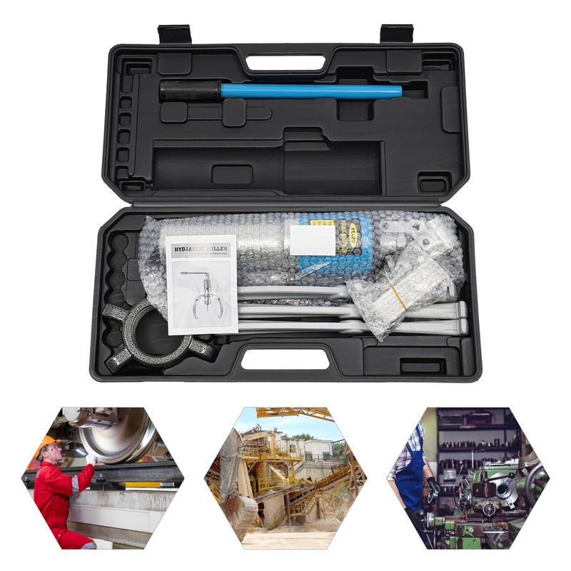 LYNICESHOP 20 Ton Hydraulic Gear Puller Kit, Wheel Bearing Puller
