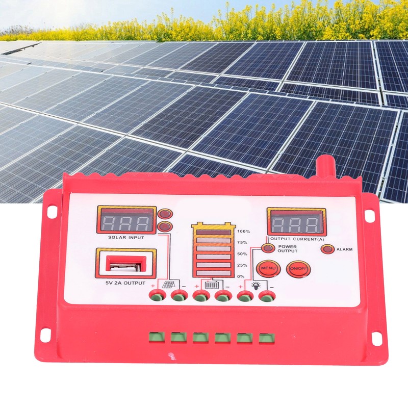 Solar Charge Controller House Shape 12V 24V Automatic Recognition LED