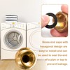 4 Pcs Brass End Cap, Internal Thread Brass Spigot Cap