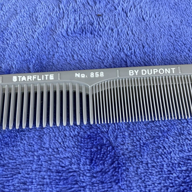 Starflite Vintage Starflite DuPont Grey Hair Comb #858 Cutting Comb