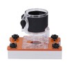 Woodworking Router Base with Transparent Cover Milling Cutter Slotting Bracket