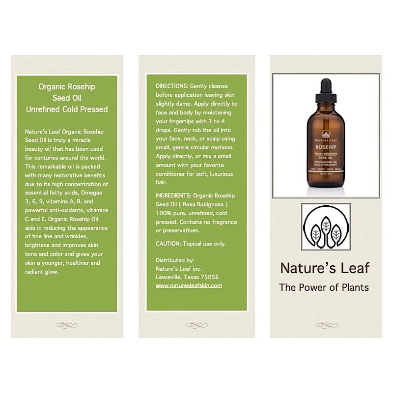 Rosehip Seed Oil, Organic, Virgin, Cold Pressed, Ant-Aging Moisturizer -