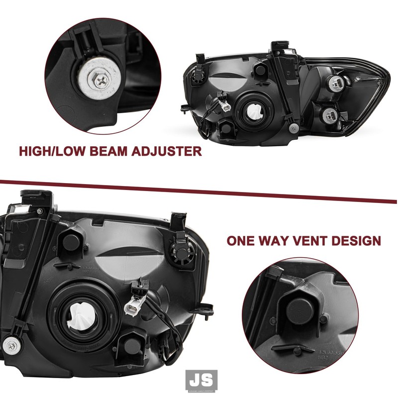 JSBOYAT Headlight Assembly for 2005-2006 Tundra Double/Crew Cab, 2005-2007 Sequoia