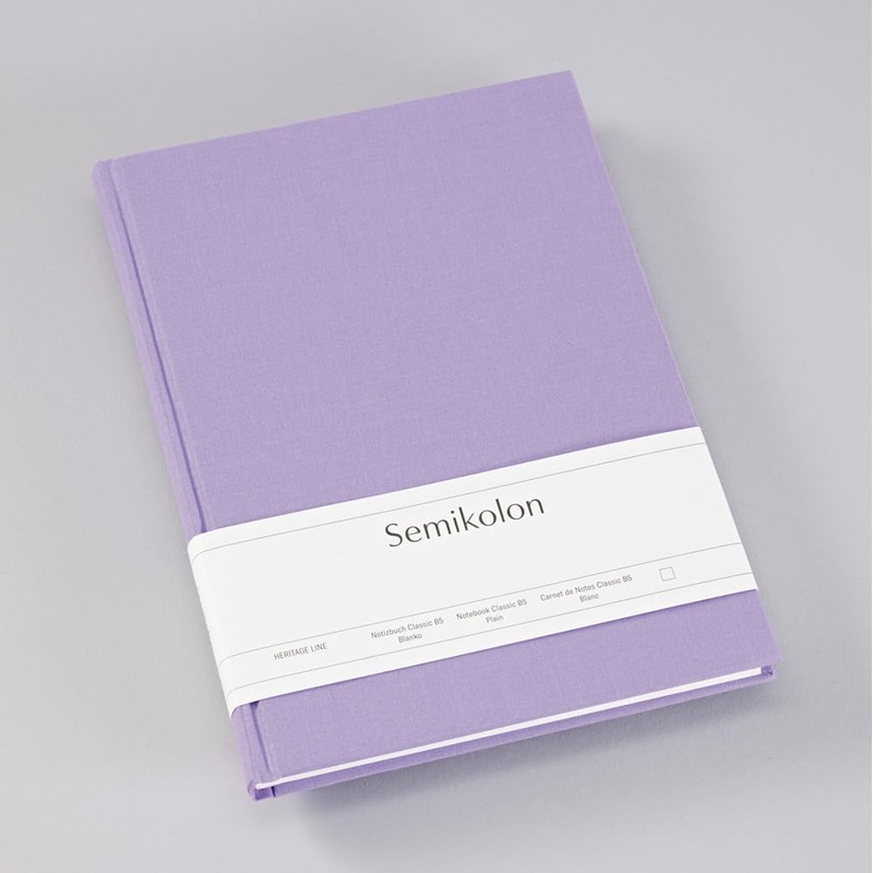 Semikolon 370057 Classic B5 Blank Notebook 176 Pages Cream White