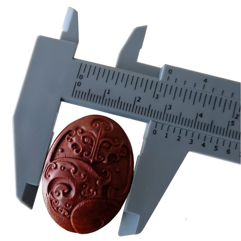 Calibre de plástico Vernier de doble escala de 150 mm,