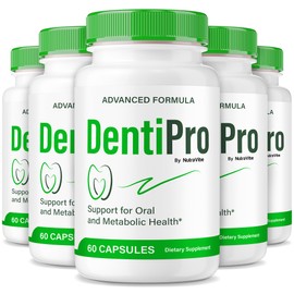 (5 Pack) DentiPro Capsules - Unlock Your Confidence with Your Perfect Smile, Premium Formula for Complete Oral Health, All-Natural Blend for Teeth and Gums, Denti Pro Dental Reviews (300 Capsules)