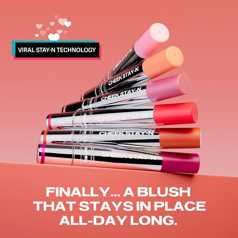 Cheek STAY-N - All-day Liquid Blush - Long-lasting, buildable, ultra-blendable