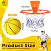 Silipull Silent Basketball and Hoop Set Soft Foam Indoor Basketball