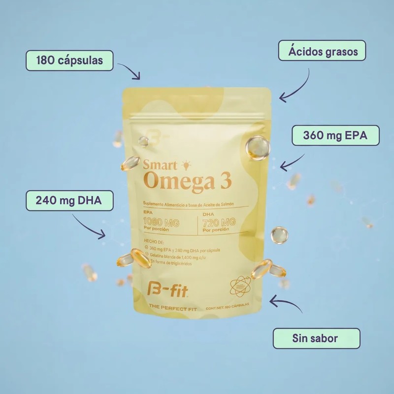 B-fit Omega 3 180 Caps 1080mg Epa Y 720mg Dha