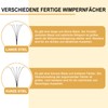 B&Qaugen Pre-made Eyelash Fans, 5D-D-0.10-12 Long Foot, Pre-made Fans, Eyelash