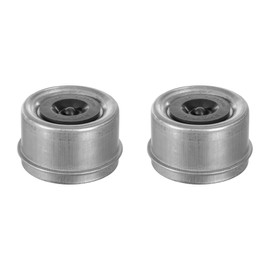 Rockwell American Posi-Lube Grease Cap Set - Fits Most 5,200 lb Axles - 2.44" OD - Galvanized