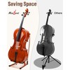 Musbeat Musbeat Cello Stand with Bow Holder, Mahogany Wooden A-Shape