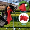 PATIKIL 40x40cm Tri-Fold Golf Towel 2 Pack Waffle Pattern Towel