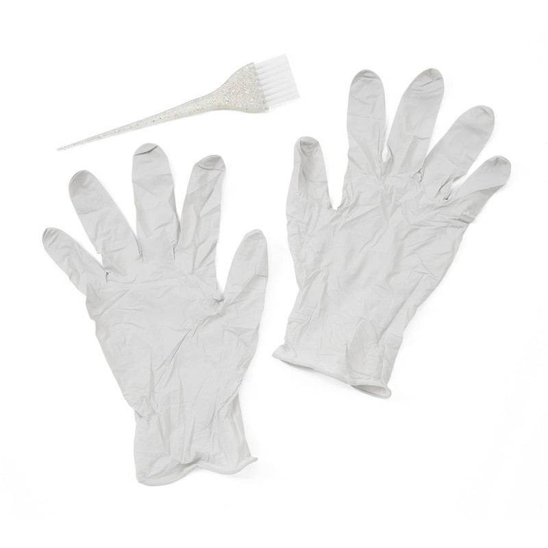 Punky Glitter Kit de cepillo para polvo y guantes, uso
