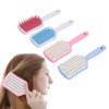 4pcs Hair Detangling Brush Hollow Out Curved Vented Hair Styling