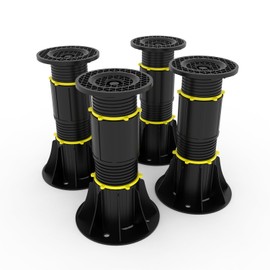 AJOFIEK 4-Pack Bed Support Legs, Adjustable Height Bed Frame Support Legs, Bed Legs Replacement for Bed Frame (8.3"- 13.4")