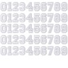 50pcs Iron on Number Patches 0-9 1 Inch Embroidered Patches