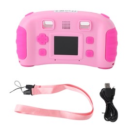 Kids Camera Toy 1.3MP 1.77 Inch HD Screen Anti Drop Voice Changing Cute Portable Digital Video Camera with 4 Games for Christmas Birthday Gifts