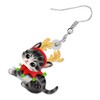 HUAGEO Acrylic Cute Christmas Deer Antler Cat Earrings Kitten Dangle