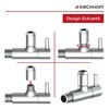 Kirchhoff 98166110-2 Design Universal Angle Valve Set of 2 with