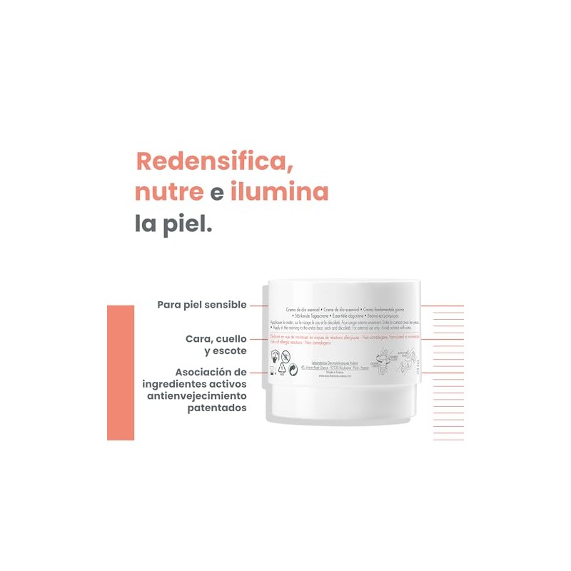 AVENE, DermAbsolu Crema de Día Reafirmante, Cuidado Antiedad, Para Piel