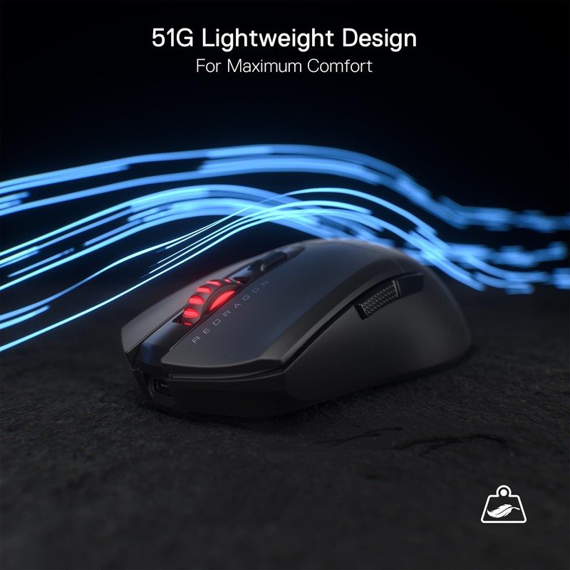Redragon M995 Wireless Gaming Mouse, 26000 DPI Wired/Wireless Gamer Mouse