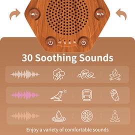 WowSleep Sound White Noise Machines High Fidelity 30 Unique Non-Looping Soothing Sounds 12 Colors Night Light 4 Timers 10-Level Brightness 32-Level Volume and Memory Function