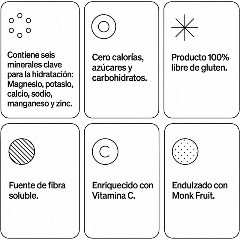 Electrolitos en Polvo Sin Azúcar Surtido de Sabores 21 Sticks