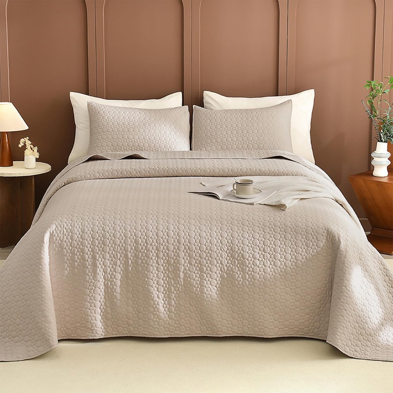 Lady Ann Oversized King Bedspreads Set for 120x120 Extra Bed,