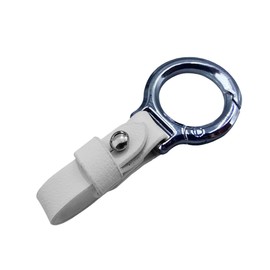 GLSOWEE Carabiner Key Ring Clip, Car Fob Key Keychain Holder Car Keychain Clip for Men Women, Key Ring Belt Holder (White)